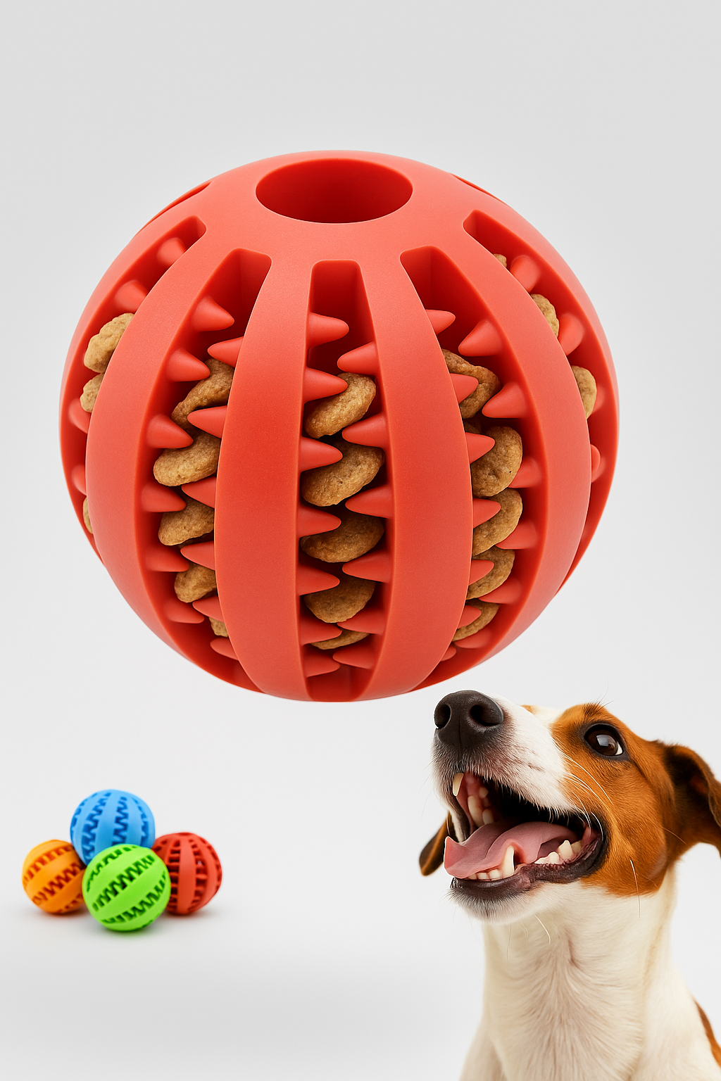 Balle SnackyBall™ – Le jouet malin qui amuse, nourrit et nettoie les dents de votre chien !